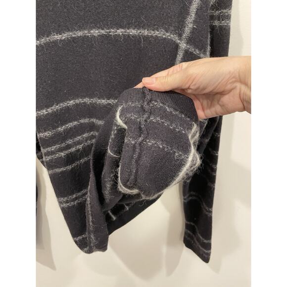 STEPHAN SCHNEIDER Wool/Alpaca Men’s Black & Gray Plaid Sweater Size 5 Small - Picture 7 of 8